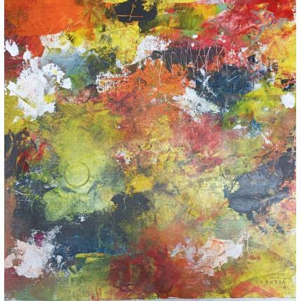 Painting Fiesta by Jiménez Conesa Francisco | Painting Abstract Acrylic, Charcoal Minimalist