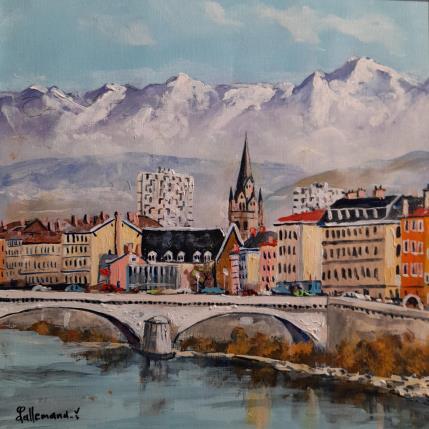 Peinture Grenoble par Lallemand Yves | Tableau Figuratif Acrylique Urbain