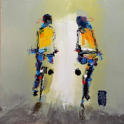 Painting Regard Complice  by Raffin Christian | Painting Figurative Oil Life style