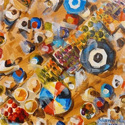 Peinture Place du marché 2 par Lama Niankoye | Tableau Figuratif Acrylique Scènes de vie