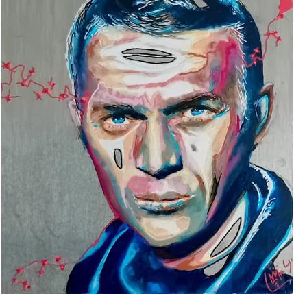 Peinture Steve McQueen par Medeya Lemdiya | Tableau Pop-art Acrylique, Métal Icones Pop