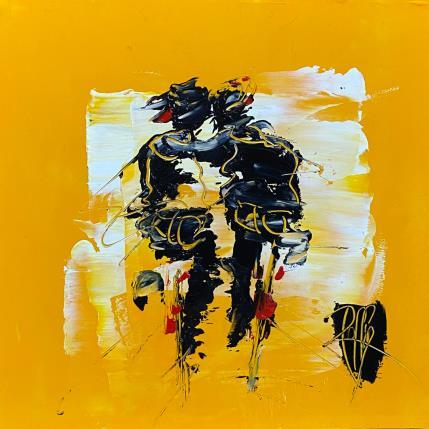 Peinture Câlin par Raffin Christian | Tableau Figuratif Huile Scènes de vie