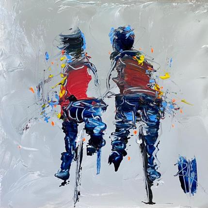 Peinture Partage par Raffin Christian | Tableau Figuratif Huile Scènes de vie