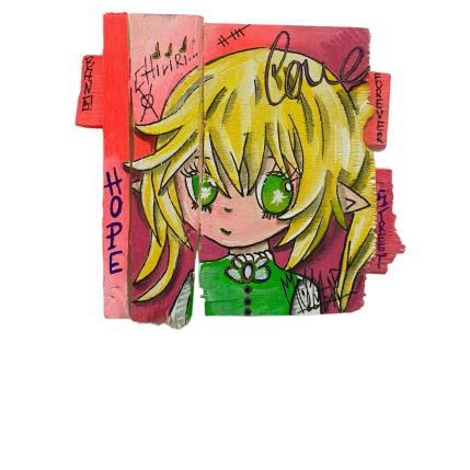 Peinture Chiriri par Molla Nathalie  | Tableau Pop-art Acrylique, Bois, Posca Icones Pop