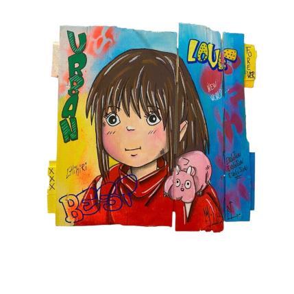 Peinture Love  par Molla Nathalie  | Tableau Pop-art Acrylique, Bois, Posca Icones Pop