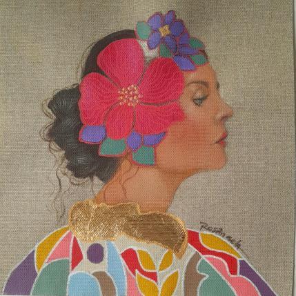 Peinture Scarlett par Rosângela | Tableau Figuratif Acrylique Portraits