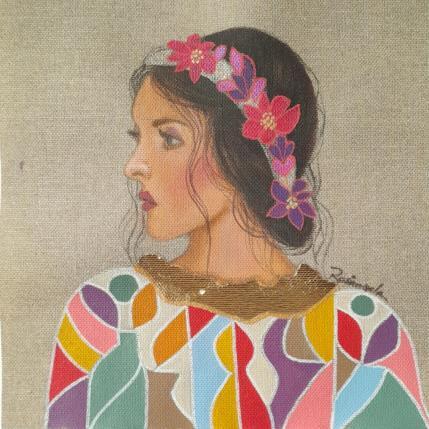 Painting Samantha by Rosângela | Painting Figurative Acrylic Pop icons, Portrait