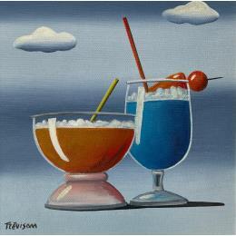 Pintura Colors por Trevisan Carlo | Pintura Surrealism Oil Animals