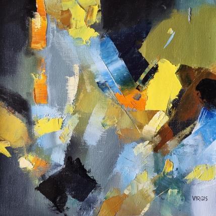 Peinture Night fun par Virgis | Tableau Abstrait Huile Minimaliste