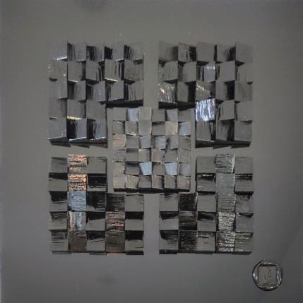 Peinture Denver par Bauquel Véronique | Tableau Abstrait Collage Minimaliste