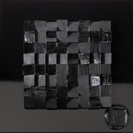 Peinture Berlin par Bauquel Véronique | Tableau Abstrait Acrylique, Bois, Collage Minimaliste