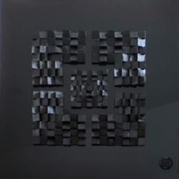 Painting Philadelphia by Bauquel Véronique | Painting Abstract Acrylic, Gluing, Wood Minimalist