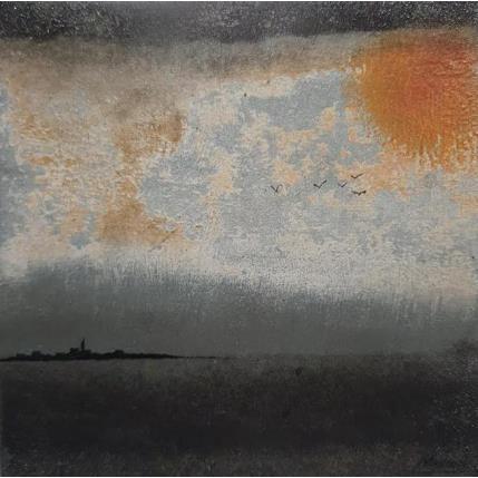 Peinture Yoanna par Manconi Gil | Tableau Figuratif Métal, Upcycling Paysages