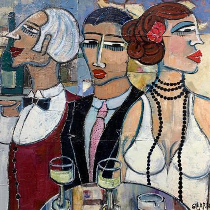 Peinture La reunion par Garcia Gallardo Mercedes | Tableau Figuratif Huile