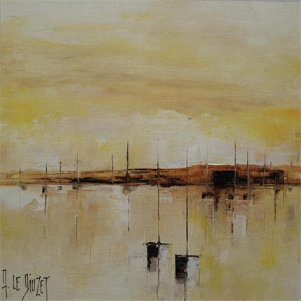 Peinture Composition 14 par Le Diuzet Albert | Tableau Figuratif Huile Marine