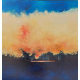 Painting 100x100 No Name 10018-56-20240108-1 by Hévin Christian | Painting Abstract Acrylic, Oil, Pastel Minimalist