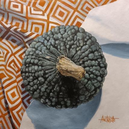 Peinture Zucca Marina di Chioggia  par Parisotto Alice | Tableau Figuratif Huile Nature, Natures mortes