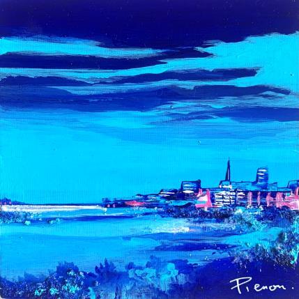 Peinture Horizon  par Pienon Cyril | Tableau Abstrait Acrylique, Sable Paysages