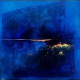 Painting Abstraction # 1934 by Hévin Christian | Painting Abstract Acrylic, Oil, Pastel Minimalist