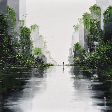 Peinture Renouveau végétal par Galloro Maurizio | Tableau Figuratif Huile Urbain