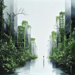 Painting Elucubrations végétales by Galloro Maurizio | Painting Figurative Oil Urban