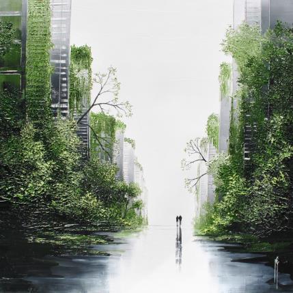 Peinture Raconte-moi demain par Galloro Maurizio | Tableau Figuratif Huile Urbain