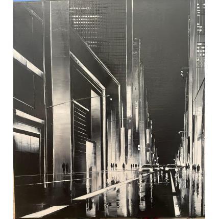 Peinture Vie nocturne  par Galloro Maurizio | Tableau Figuratif Huile Urbain