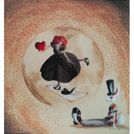 Painting Dialogo Tra i Pizzi Complicati by Nai | Painting Surrealism Acrylic, Gluing Animals, Life style