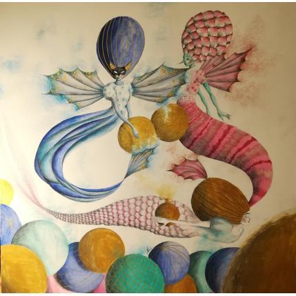 Painting Il Sabba Dei Piaceri Condivisi by Nai | Painting Surrealism Acrylic, Gluing Life style