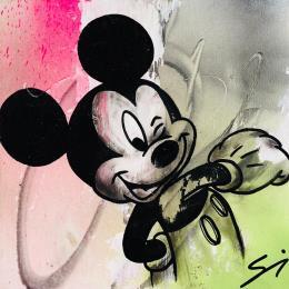 Painting LET’s GO MICKEY by Mestres Sergi | Painting Pop-art Acrylic, Graffiti Pop icons