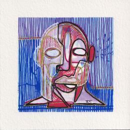 Peinture anatomie emotionnelle  par Detovart | Tableau Figuratif Acrylique Portraits