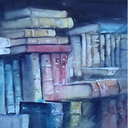 Peinture Des tas d'histoires par Abbatucci Violaine | Tableau Figuratif Aquarelle