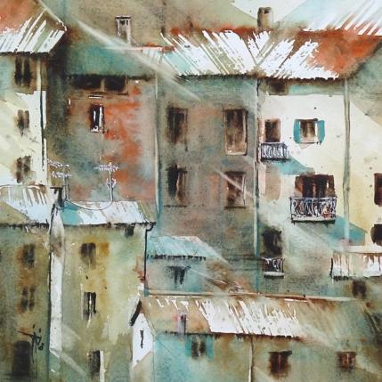 Painting Un p'tit air italien by Abbatucci Violaine | Painting Figurative Watercolor