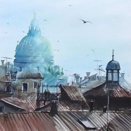 Pintura Aux premières loges por Abbatucci Violaine | Pintura Figurative Watercolor