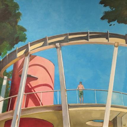 Peinture Lido par Laplane Marion | Tableau Figuratif Huile Scènes de vie