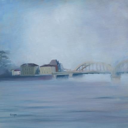 Peinture Paysage du Val de Saône par Sirope Rémy | Tableau Figuratif Huile Paysages