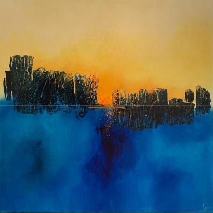 Peinture Abstraction #1946 par Hévin Christian | Tableau Abstrait Acrylique, Huile, Pastel Minimaliste