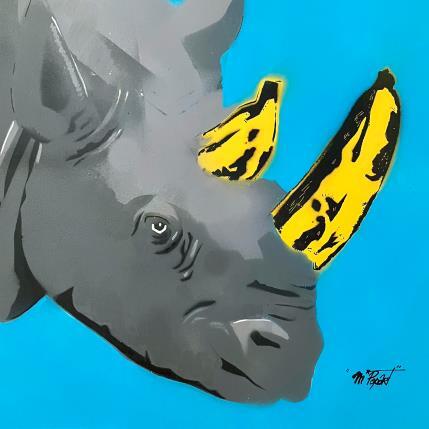 Peinture BANANARHINOOO par MR.P0pArT | Tableau Pop-art Acrylique, Graffiti Animaux