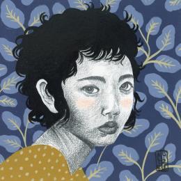 Peinture Hayun par Alie Loizel | Tableau Figuratif Acrylique Portraits