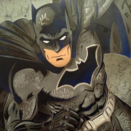 Peinture Bat-Blue par Kedarone | Tableau Pop-art Acrylique, Graffiti Icones Pop