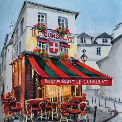 Peinture Le Consulat par Rasa | Tableau Figuratif Acrylique Urbain