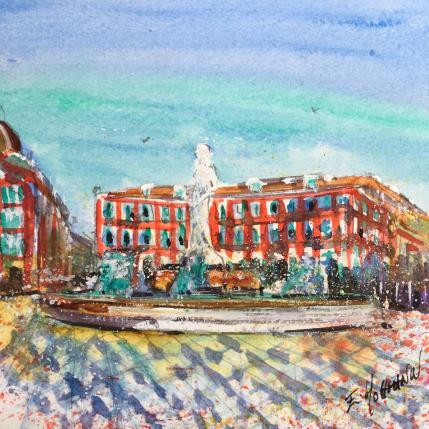 Peinture Nice Apollon par Hoffmann Elisabeth | Tableau Figuratif Aquarelle Urbain