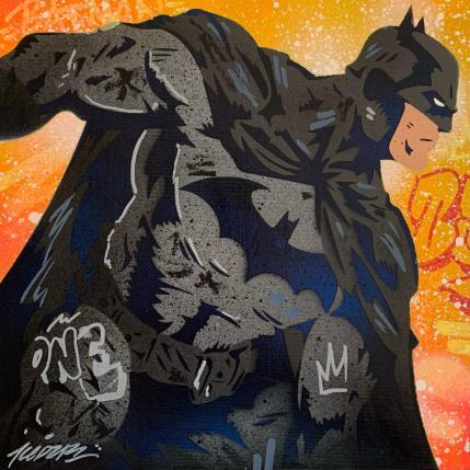 Peinture BATMAN ACTION par Kedarone | Tableau Pop-art Acrylique, Graffiti Icones Pop