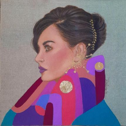 Painting Chloé by Rosângela | Painting Figurative Acrylic Portrait