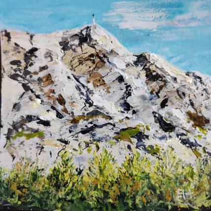 Peinture La Sainte Victoire par Rey Ewa | Tableau Figuratif Acrylique Paysages