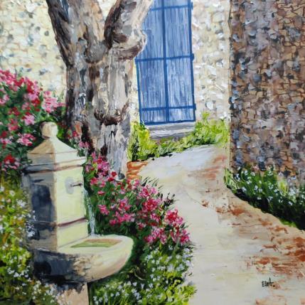 Peinture Un petit coin de paradis par Rey Ewa | Tableau Figuratif Acrylique Paysages