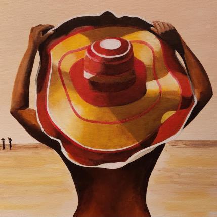 Peinture Ready for the beach par Sie Evelyne | Tableau Figuratif Acrylique Scènes de vie