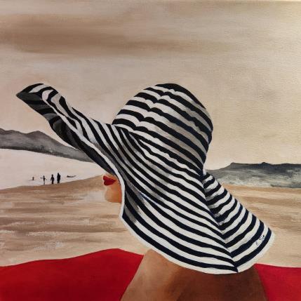 Peinture L'élégante  par Sie Evelyne | Tableau Figuratif Acrylique Scènes de vie