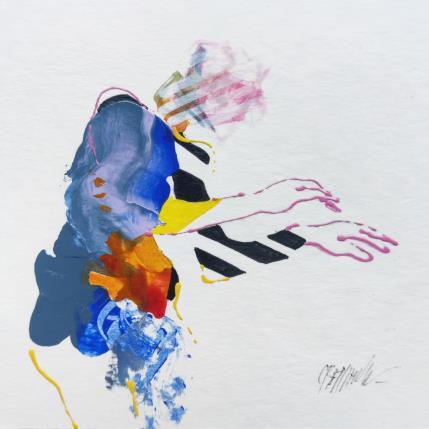 Gemälde Le bercement von Cressanne | Gemälde Figurativ Acryl, Tinte Akt