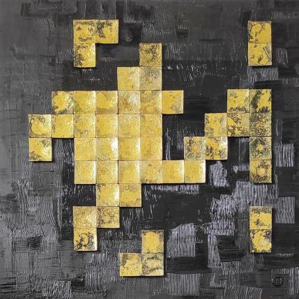 Peinture Runway par Bauquel Véronique | Tableau Abstrait Collage Minimaliste